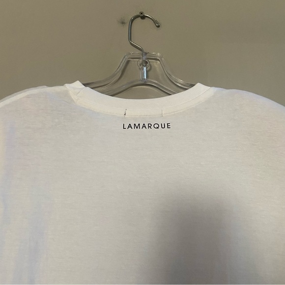 New! Lamarque Anoush long sleeve logo crewneck tee t-shirt nwt 13853 - Picture 15 of 16